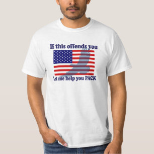 Flag & Eagle Patriot - USA Flag T-Shirt