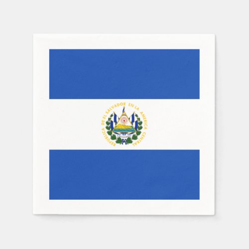 Flag El Salvador Paper Napkins