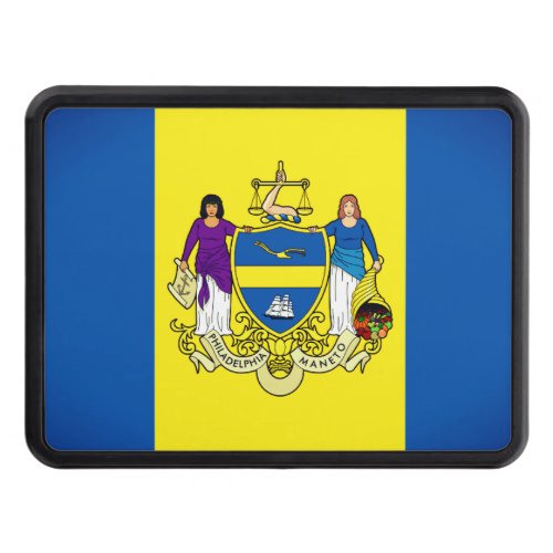 Flag Emblem of Philadelphia PA Hitch Cover