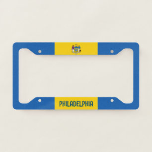 Flag/ Emblem of Philadelphia, PA License Plate Frame