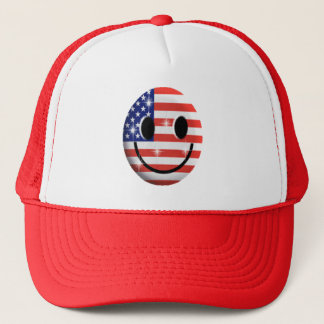 flag face trucker hat