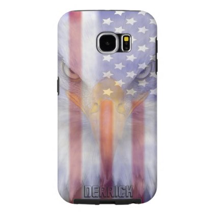 Flag | Faded Eagle | Personalized Samsung Galaxy S6 Case