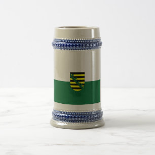 Flag Fahne Flagge Germany Saxony Sachsen Beer Stein