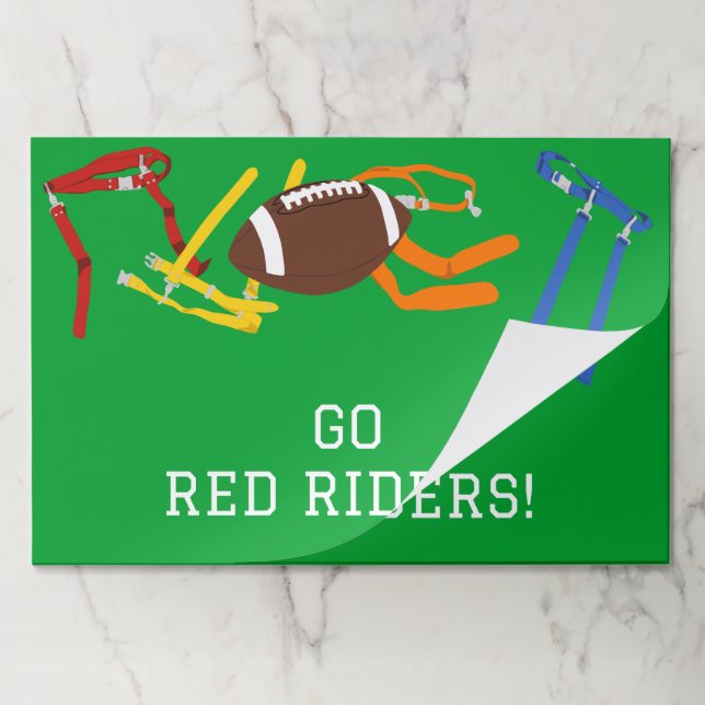 Flag Football Banquet End of Season Party Paper Pad (Folded)