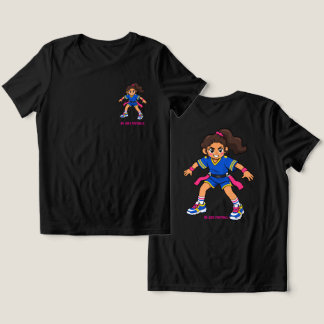 Flag Football Cartoon Tri-Blend Shirt