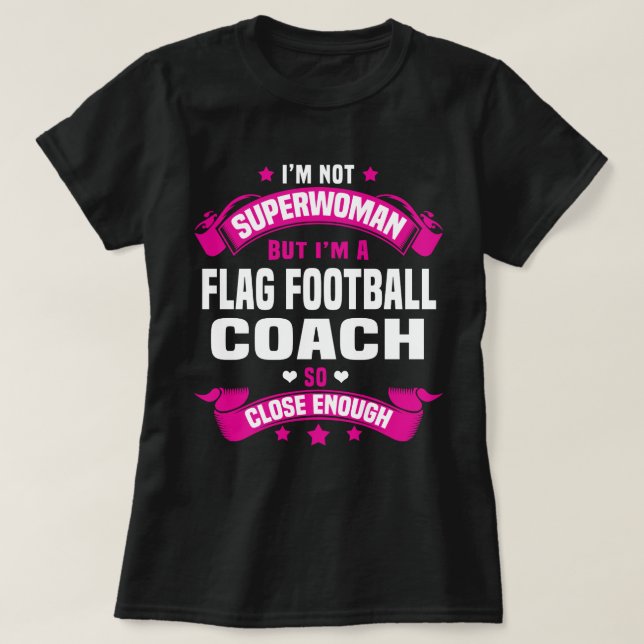 Flag Football Coach T-Shirt (Design Front)