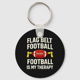 Flag Football Coach Therapy Belt Sports League Pla Keychain