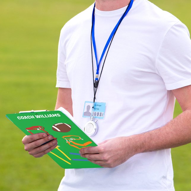 Flag Football Coaches Personalized Clipboard (Creator Uploaded)