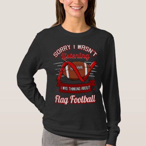 Flag Football Game American Player Field Flags  1 T_Shirt