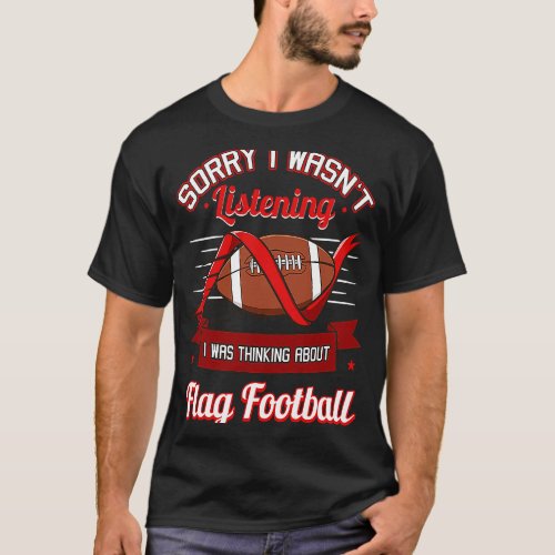 Flag Football Game American Player Field Flags  1 T_Shirt