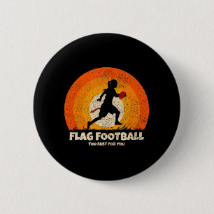 Flag Football Girl Women Fast for you on Flag Foot Button
