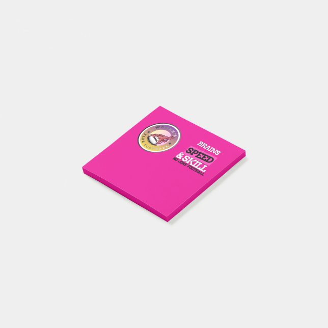 Flag Football Hype Post-it Notes (Angled)