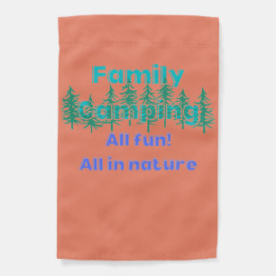 flag for camping vacation fun, make your tent cute