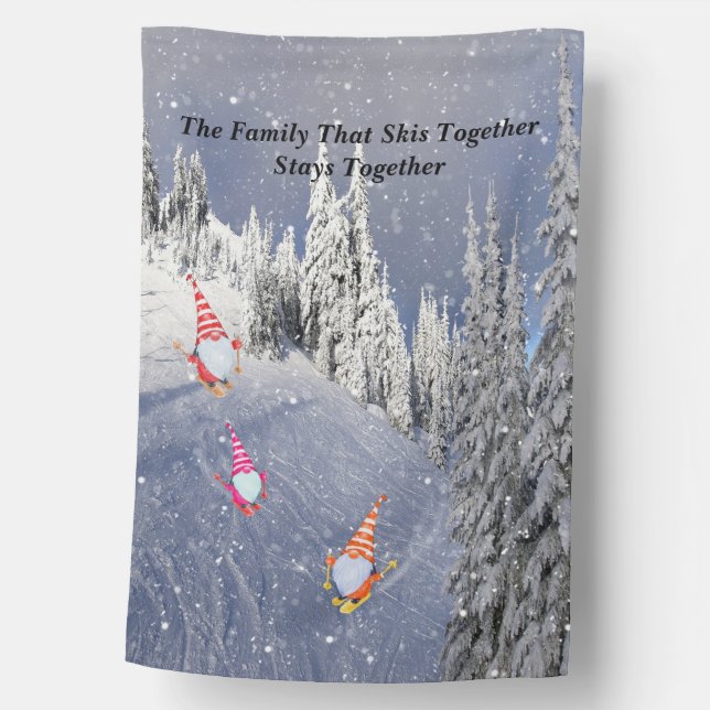 Flag for Family That Skis Together (Front)