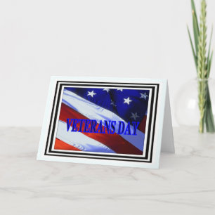 Flag for our Veterans Letterpress Thank You Card