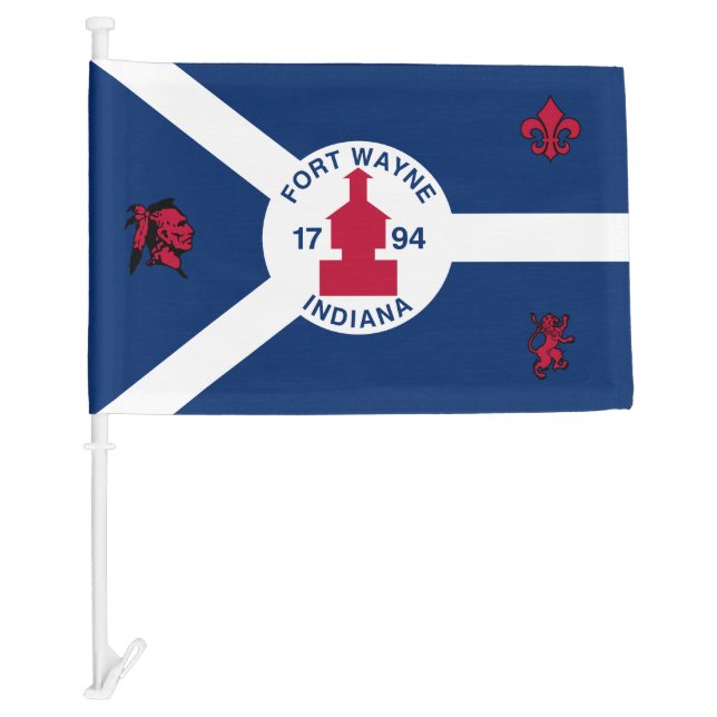 Flag Fort Wayne, Indiana (Front)