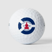 Flag Fort Wayne, Indiana Golf Balls