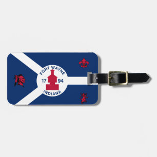 Flag Fort Wayne, Indiana Luggage Tag