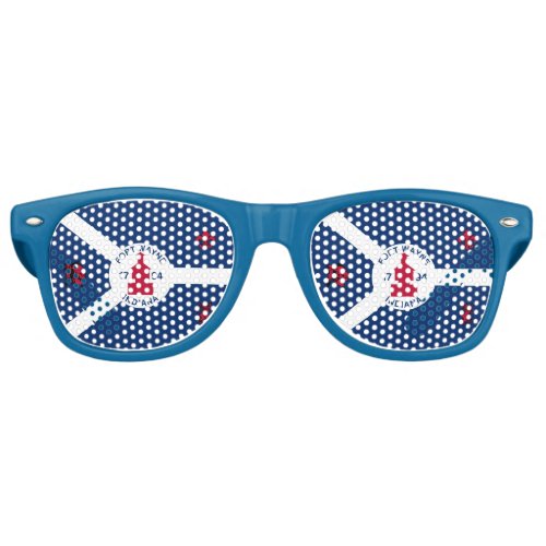 Flag Fort Wayne Indiana Retro Sunglasses