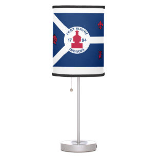Flag Fort Wayne, Indiana Table Lamp
