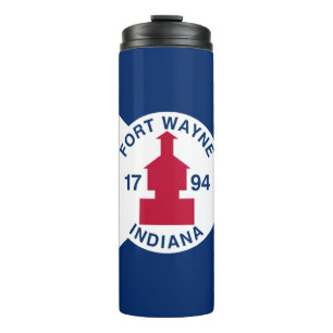 Flag Fort Wayne, Indiana Thermal Tumbler