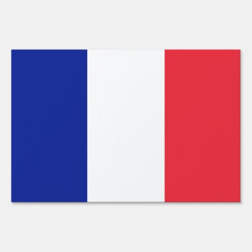 Flag France Tricolor Sign
