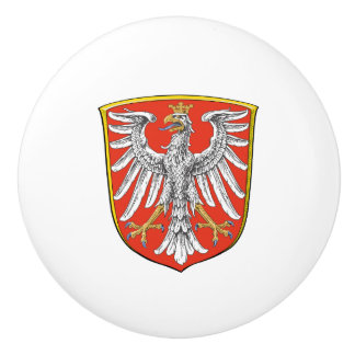 Flag Frankfurt Main city germany symbol emblem Ceramic Knob