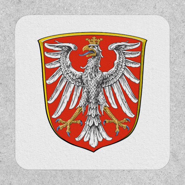 Flag Frankfurt Main city germany symbol emblem  Patch (Front)