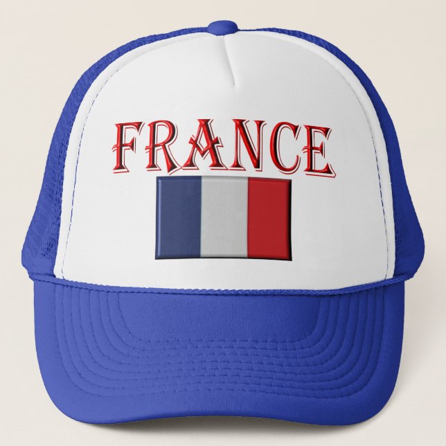 flag french trucker hat (Front)