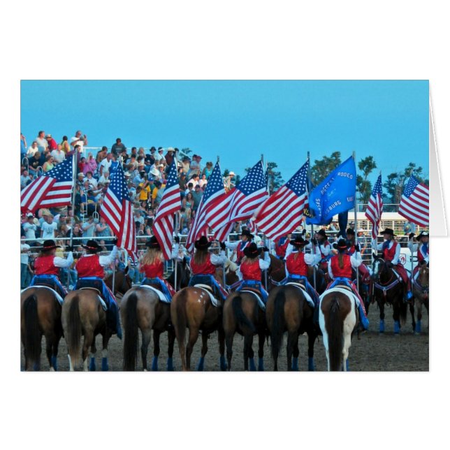 Flag Girls Cards (Front Horizontal)