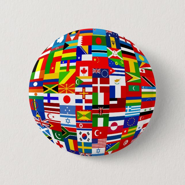 Flag Globe Button (Front)