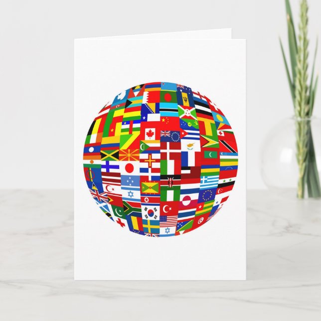 Flag Globe Card (Front)