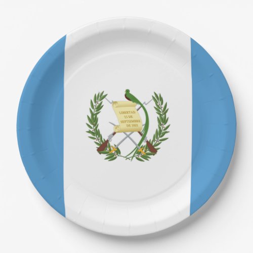 Flag Guatemala Paper Plates
