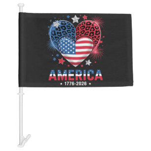 Flag Heart Leopard 1776 2026 July 4th
