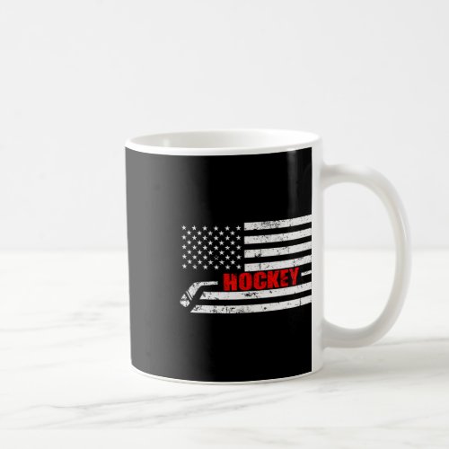 Flag Hockey Usa Patriotic Boys Men Women  Coffee Mug