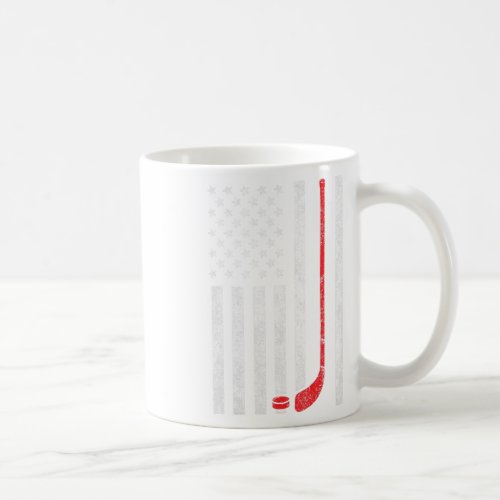 Flag Hockey Usa Patriotic Gift  Coffee Mug