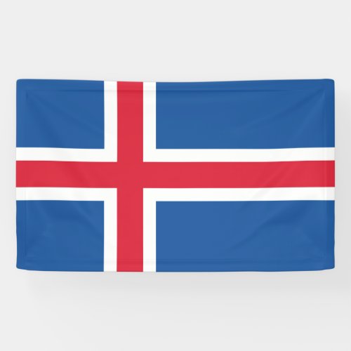 Flag Iceland Banner