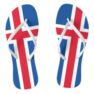 Flag Iceland Flip Flops