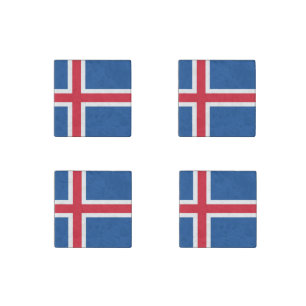 Flag Iceland Stone Magnet