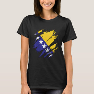 Flag Identity Pride Heritage Bosnia and Herzegovin T-Shirt