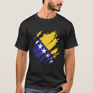 Flag Identity Pride Heritage Bosnia and Herzegovin T-Shirt