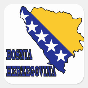 bosnia and herzegovina Flagge Geschenk Bosnien' Sticker