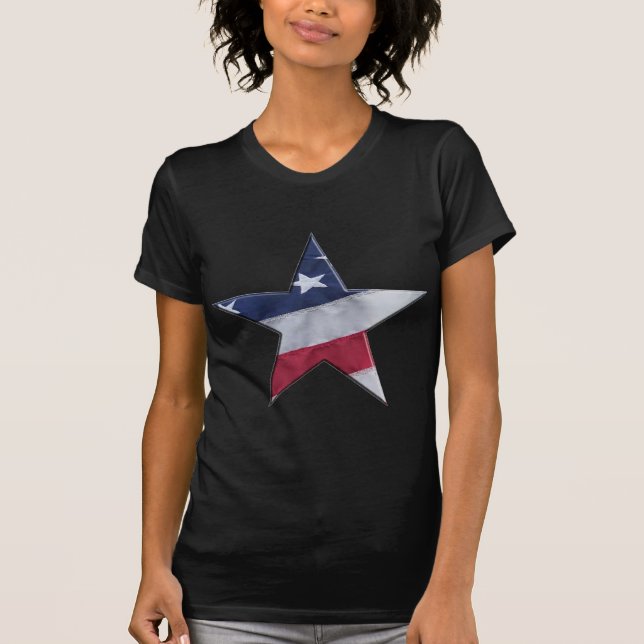 Flag in star T-Shirt (Front)