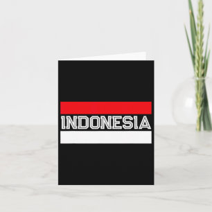 Flag Independence Day Indonesian Card