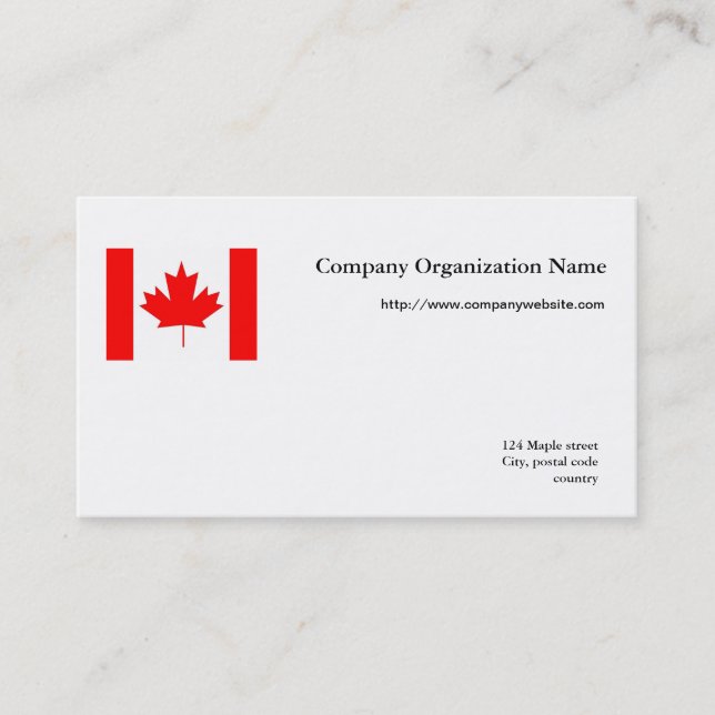 Flag international business card (Front)