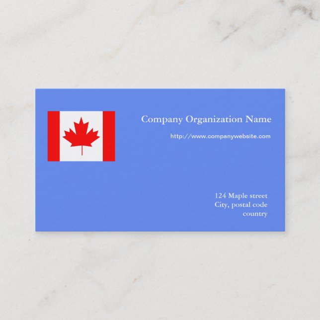 Flag international business card (Front)