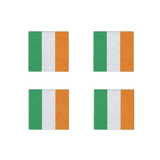 Flag Ireland Tricolor Stone Magnet (Front)