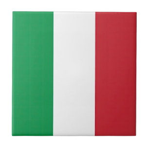 Flag Italy Tricolor Ceramic Tile