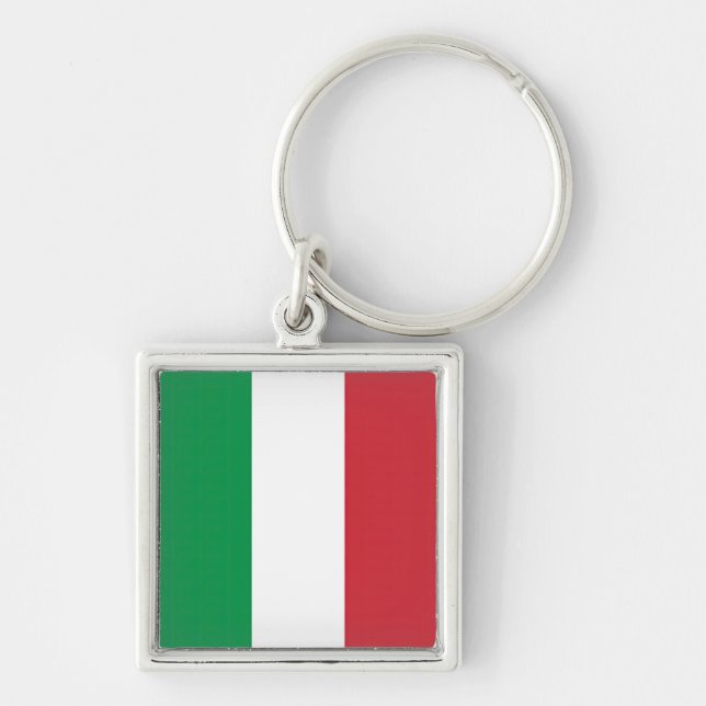 Flag Italy Tricolor Keychain (Front)