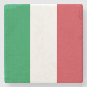 Flag Italy Tricolor Stone Coaster